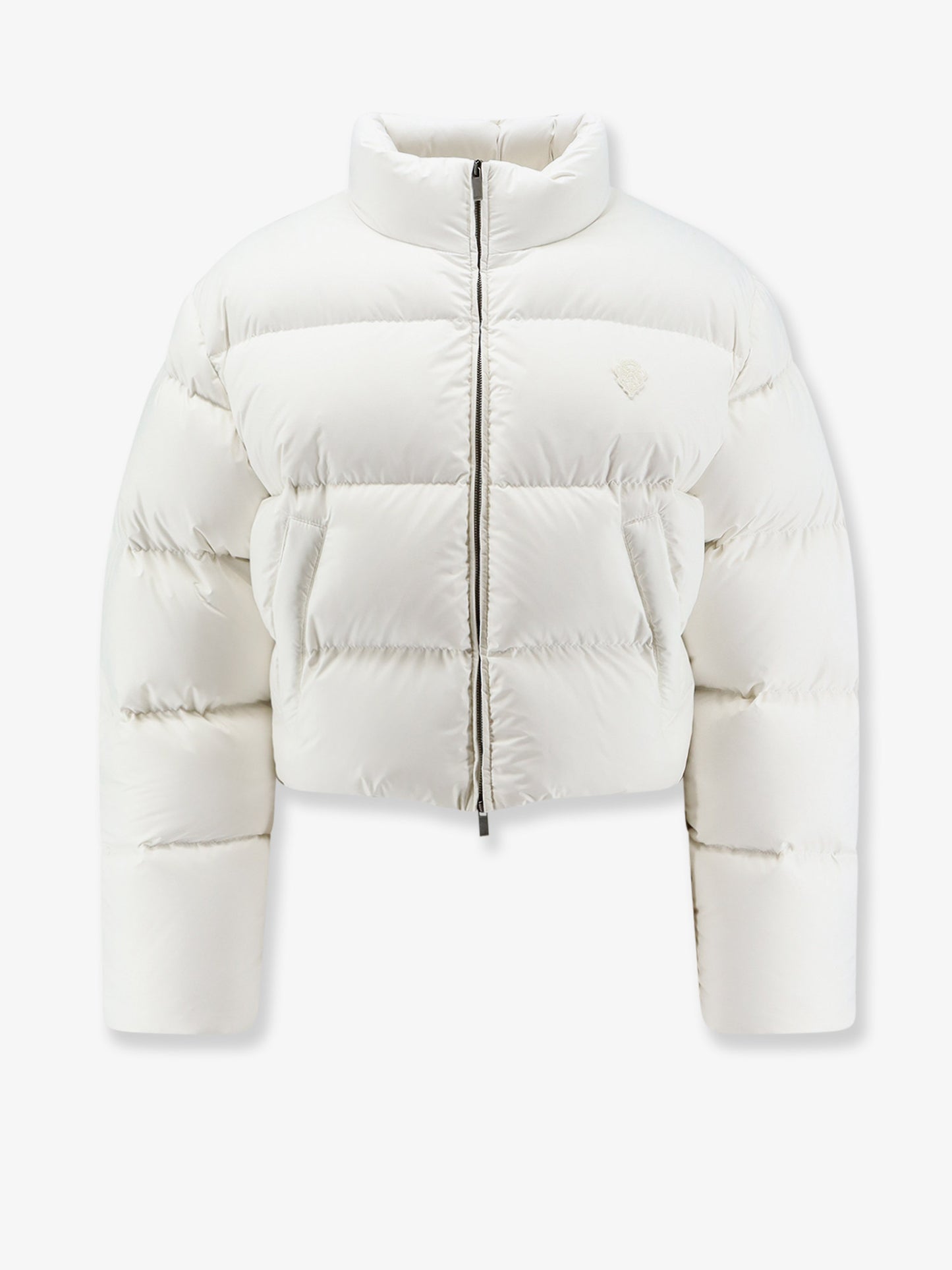 Piumino Crop Fit con stemma iconico