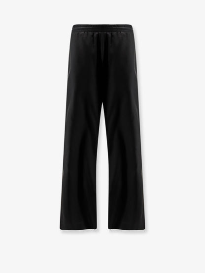 Pantaloni leisure in popeline di seta con nastro Web thumbnail