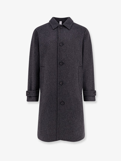 Loconia single-breasted wool blend coat thumbnail