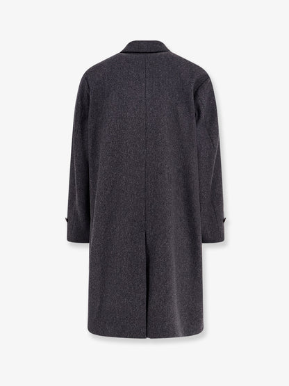Loconia single-breasted wool blend coat thumbnail