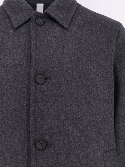 Loconia single-breasted wool blend coat thumbnail