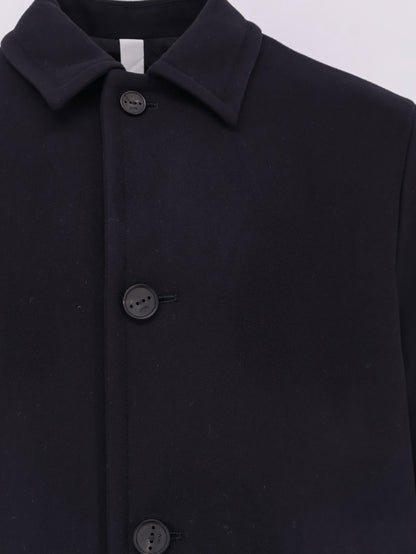 Loconia single-breasted wool blend coat thumbnail