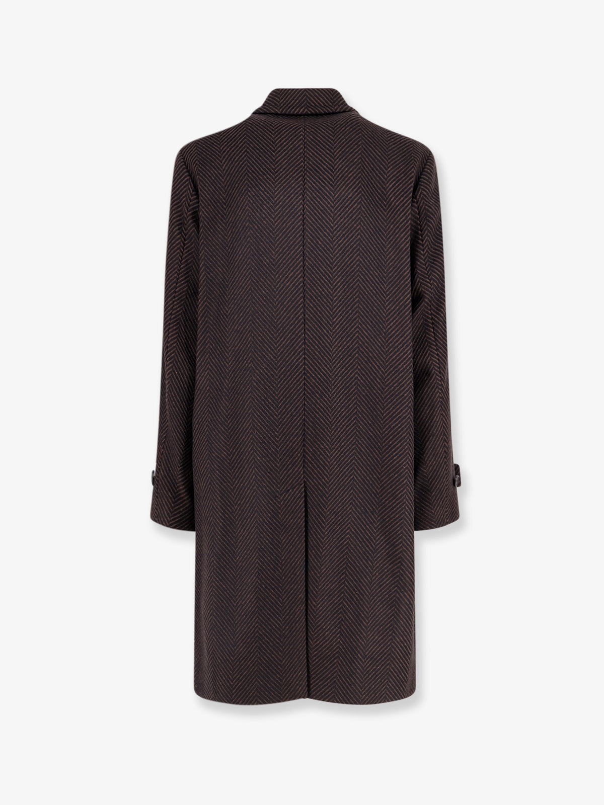 Cappotto Loconia in misto lana con motivo spigato