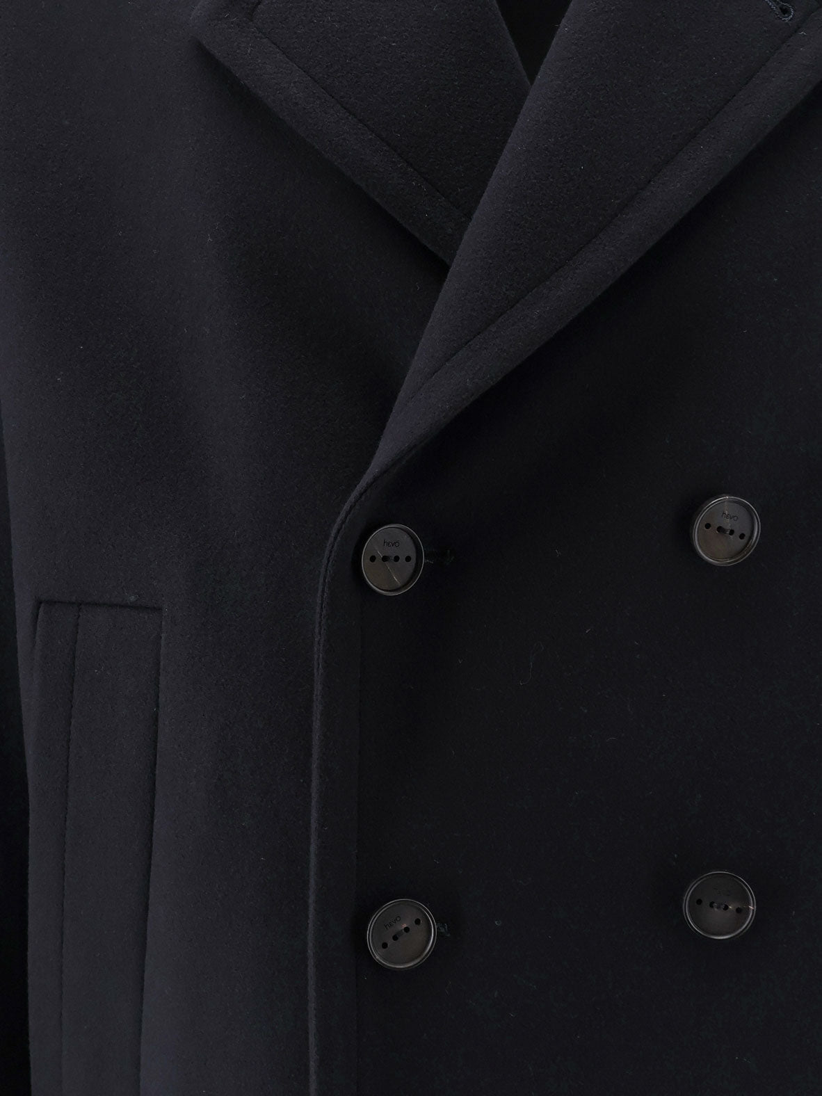 Orno virgin wool blend peacoat