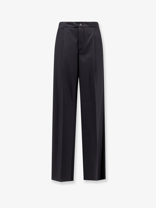 Wool blend trousers