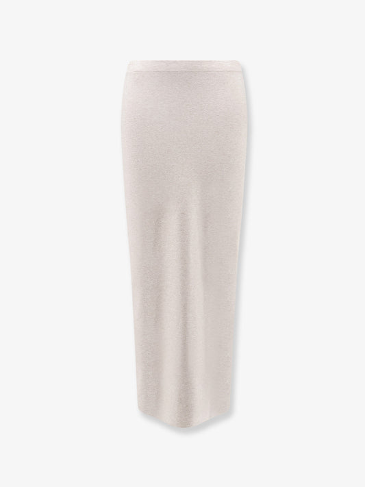 Long viscose blend skirt