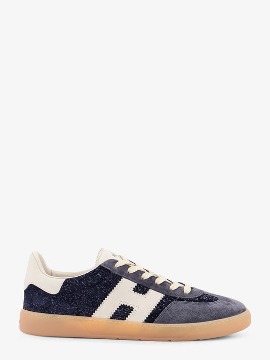 Suede sneakers with iconic side logo