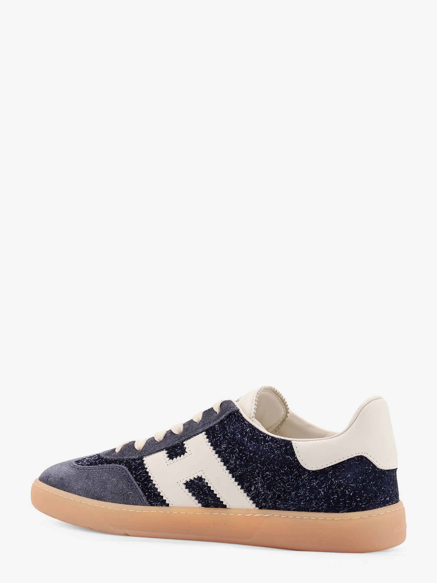Suede sneakers with iconic side logo
