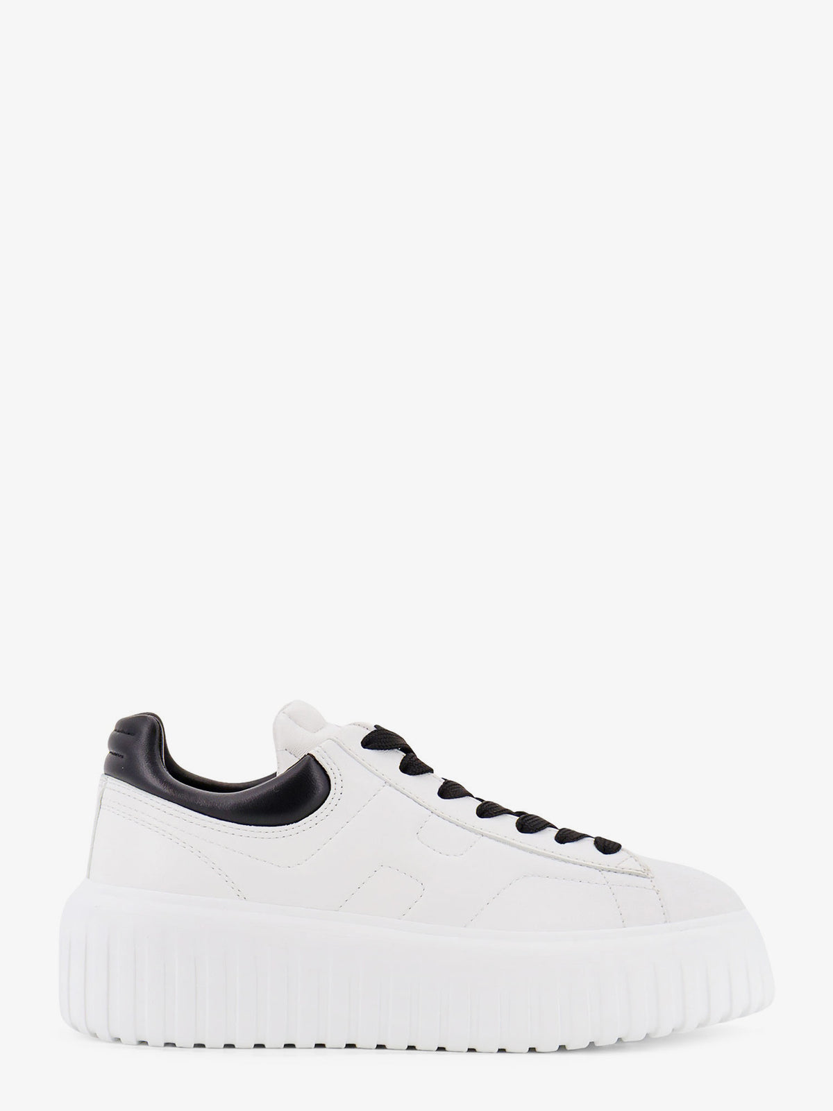 Low-top leather H-stripes sneakers