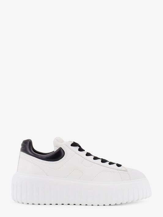 Low-top leather H-stripes sneakers