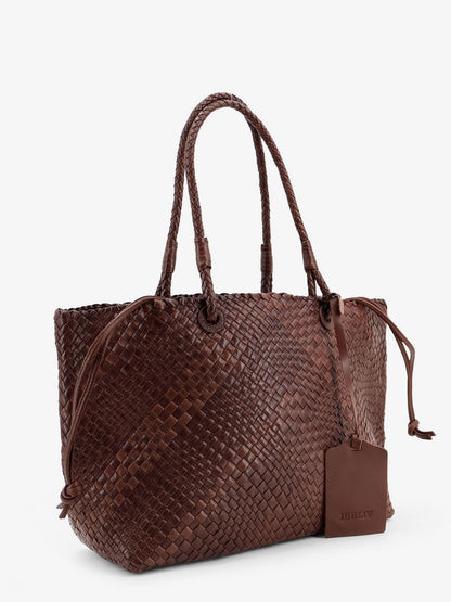 Bazika vegetable leather shoulder bag with woven pattern thumbnail