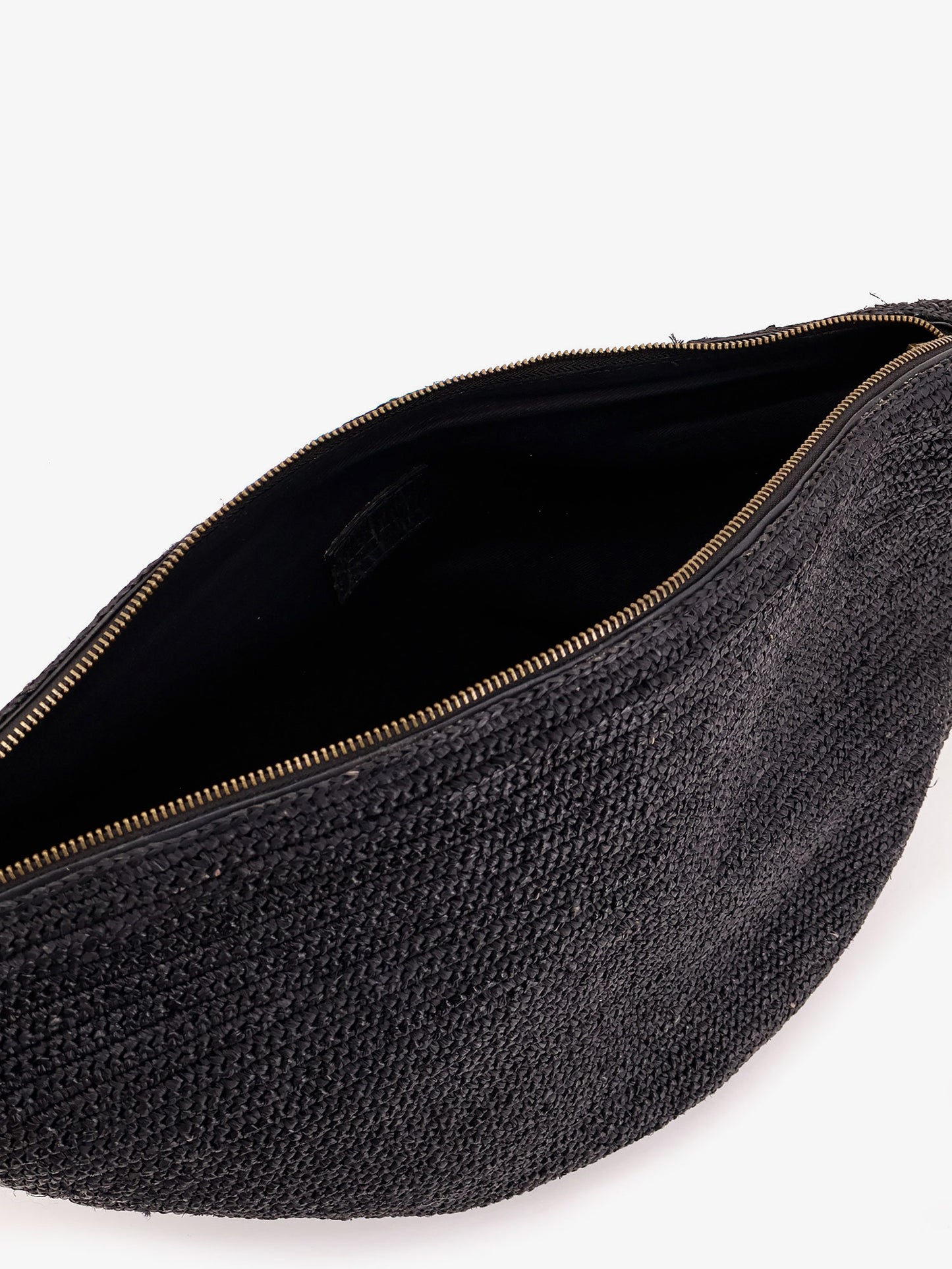 Raffia Clip crossbody bag