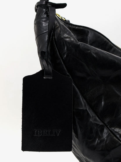 Clip vegetable-tanned leather crossbody bag thumbnail