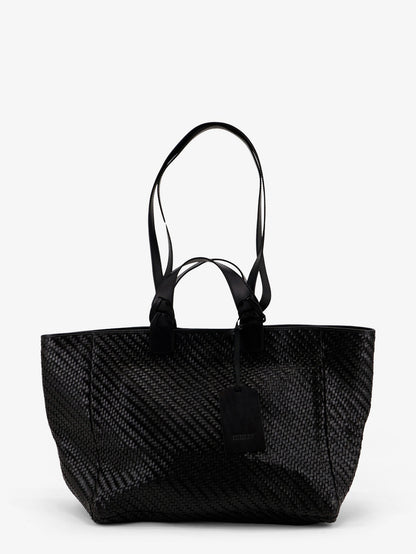 Elmio Medium vegetable leather shoulder bag with woven pattern thumbnail