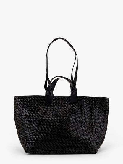 Elmio Medium vegetable leather shoulder bag with woven pattern thumbnail
