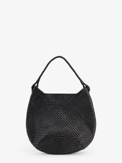 Lamia vegetable leather shoulder bag with woven pattern thumbnail
