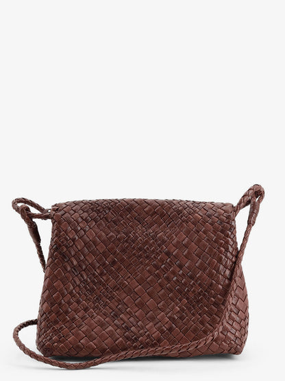 Paris vegetable leather shoulder bag with woven pattern thumbnail