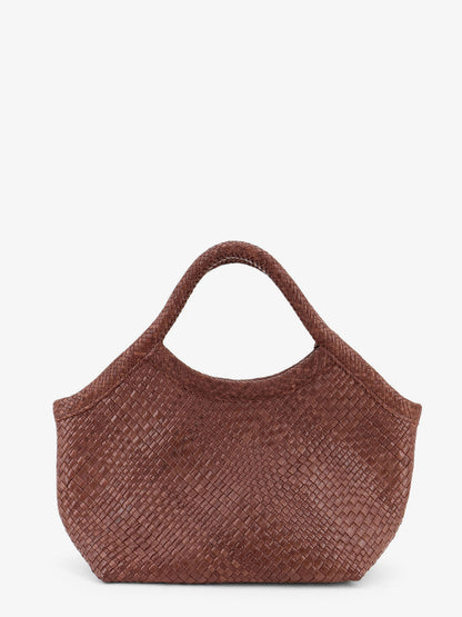 Pure Medium vegetable-tanned leather handbag with a woven pattern thumbnail