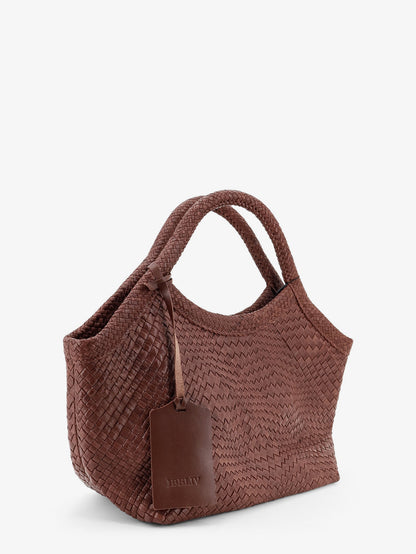 Pure Medium vegetable-tanned leather handbag with a woven pattern thumbnail