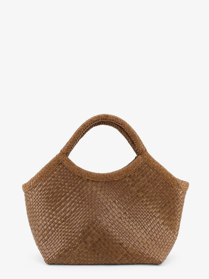 Pure Medium vegetable tanned leather handbag with woven pattern thumbnail