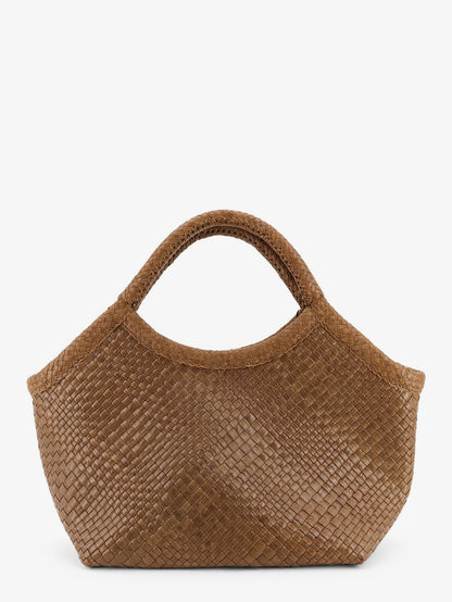 Pure Medium vegetable tanned leather handbag with woven pattern thumbnail