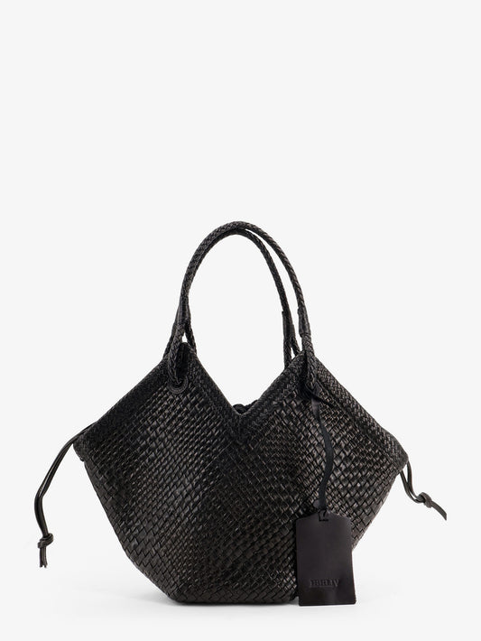 Trinity Medium vegetable leather shoulder bag with woven pattern