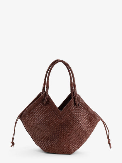 Borsa a spalla Trinity Medium in pelle vegetale con motivo intrecciato thumbnail
