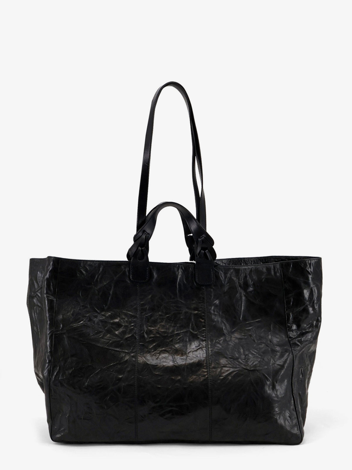 Wild vegetable leather shoulder bag