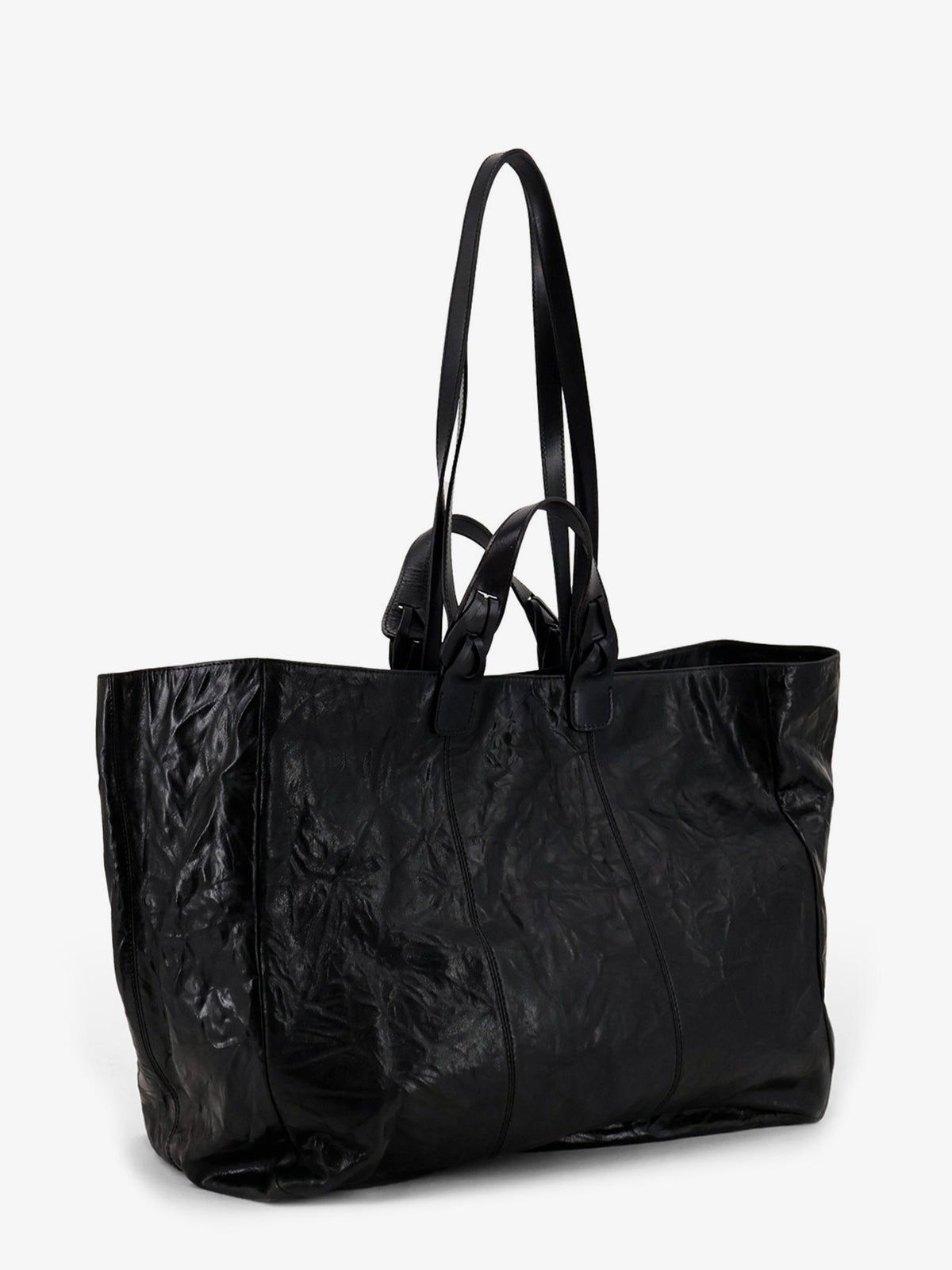 Wild vegetable leather shoulder bag