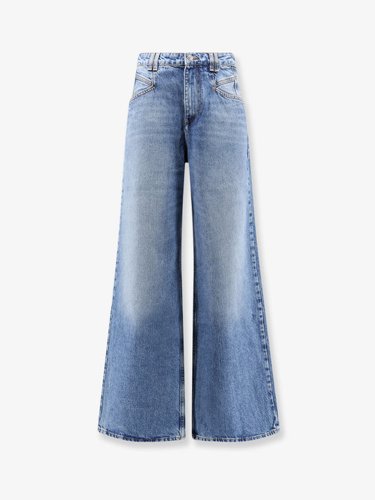 Lemony blue denim jeans