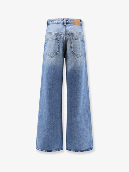 Lemony blue denim jeans thumbnail