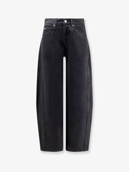 Oriane black denim trousers thumbnail