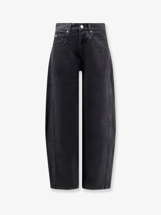 Oriane black denim trousers
