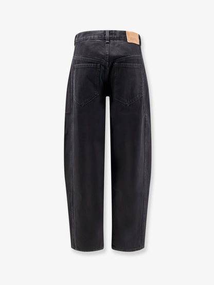 Oriane black denim trousers thumbnail