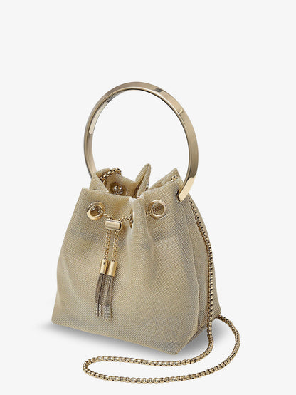 Bon Bon metallic mesh bucket bag thumbnail