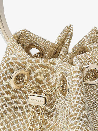 Bon Bon metallic mesh bucket bag thumbnail