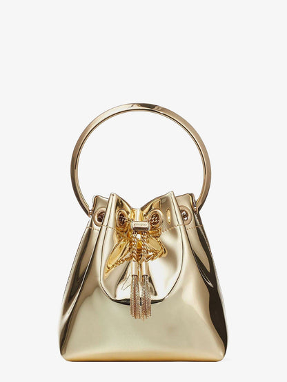 Bon Bon Metallic Leather Bucket Bag thumbnail