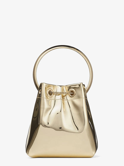 Bon Bon Metallic Leather Bucket Bag thumbnail