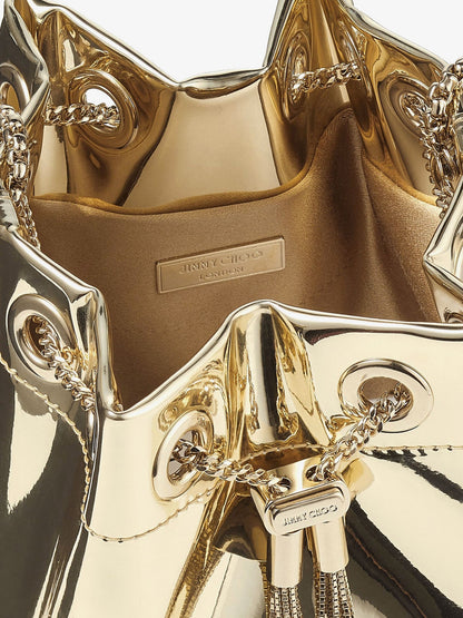 Bon Bon Metallic Leather Bucket Bag thumbnail