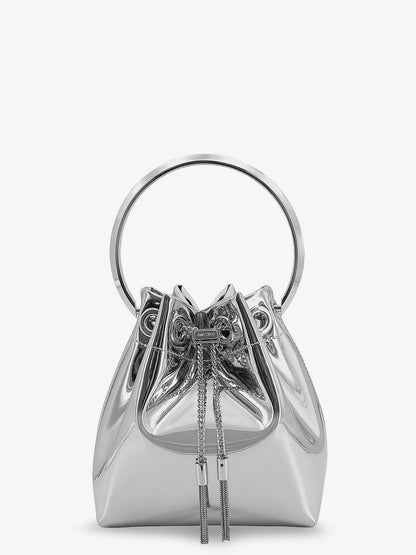 Bonbon bucket bag in mirrored fabric thumbnail