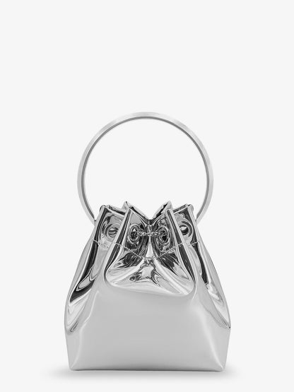 Bonbon bucket bag in mirrored fabric thumbnail