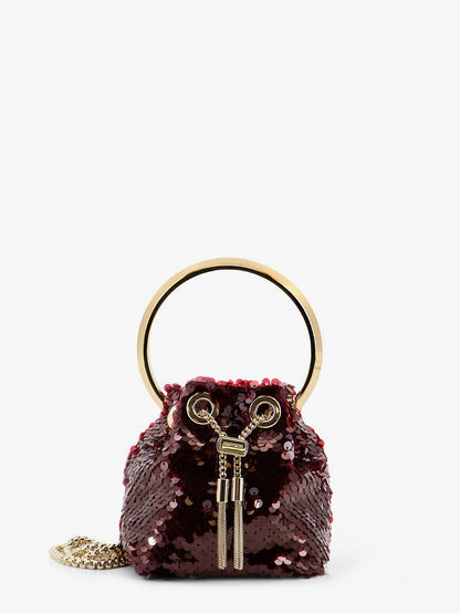 Borsa a tracolla Micro BonBon con paillettes all-over thumbnail