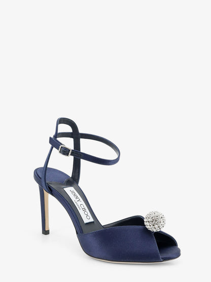 Sacora satin sandals with crystal detail thumbnail
