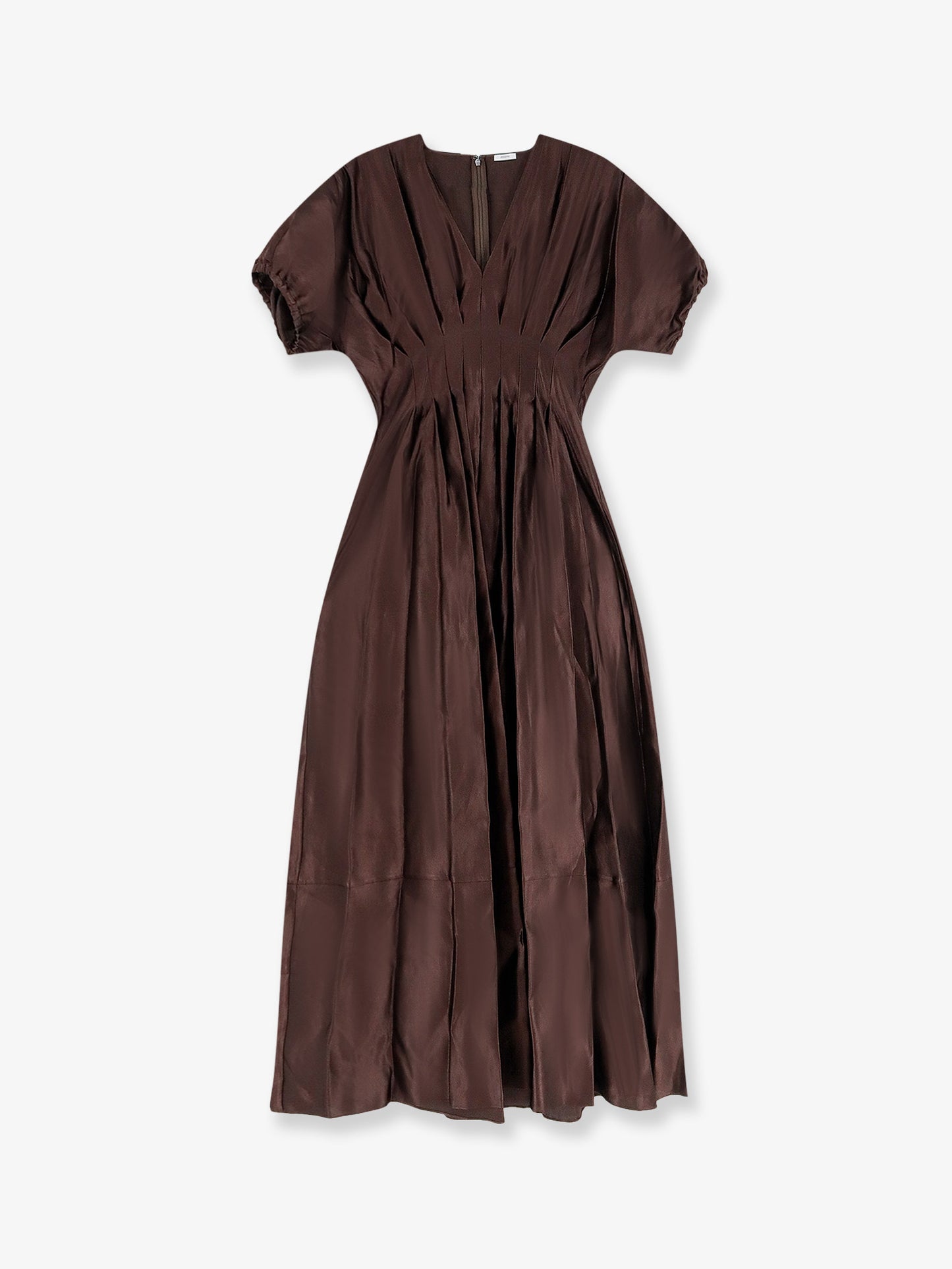 Vestito lungo Nova in misto seta e lino
