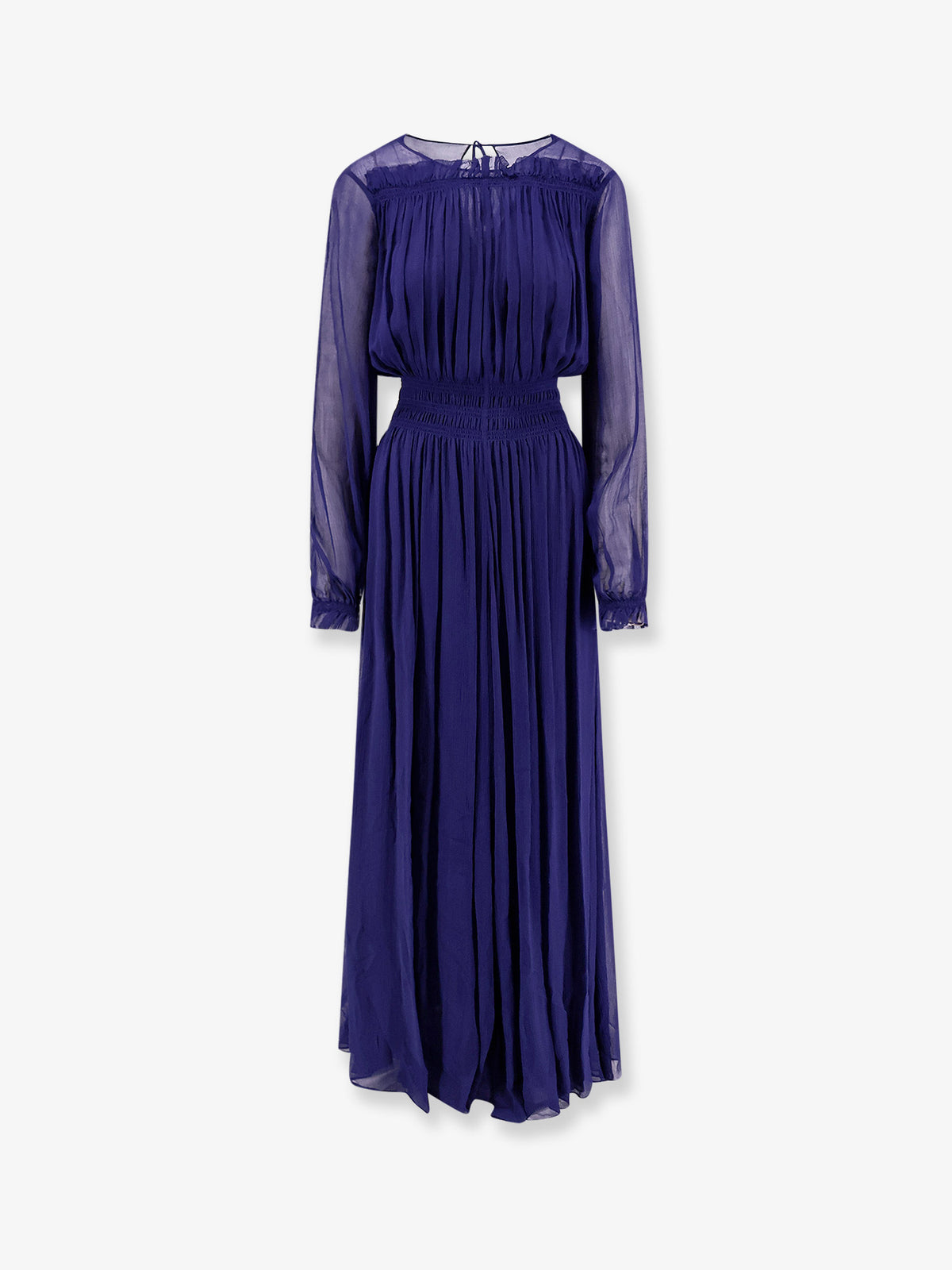 Silk and viscose blend Oliva long dress