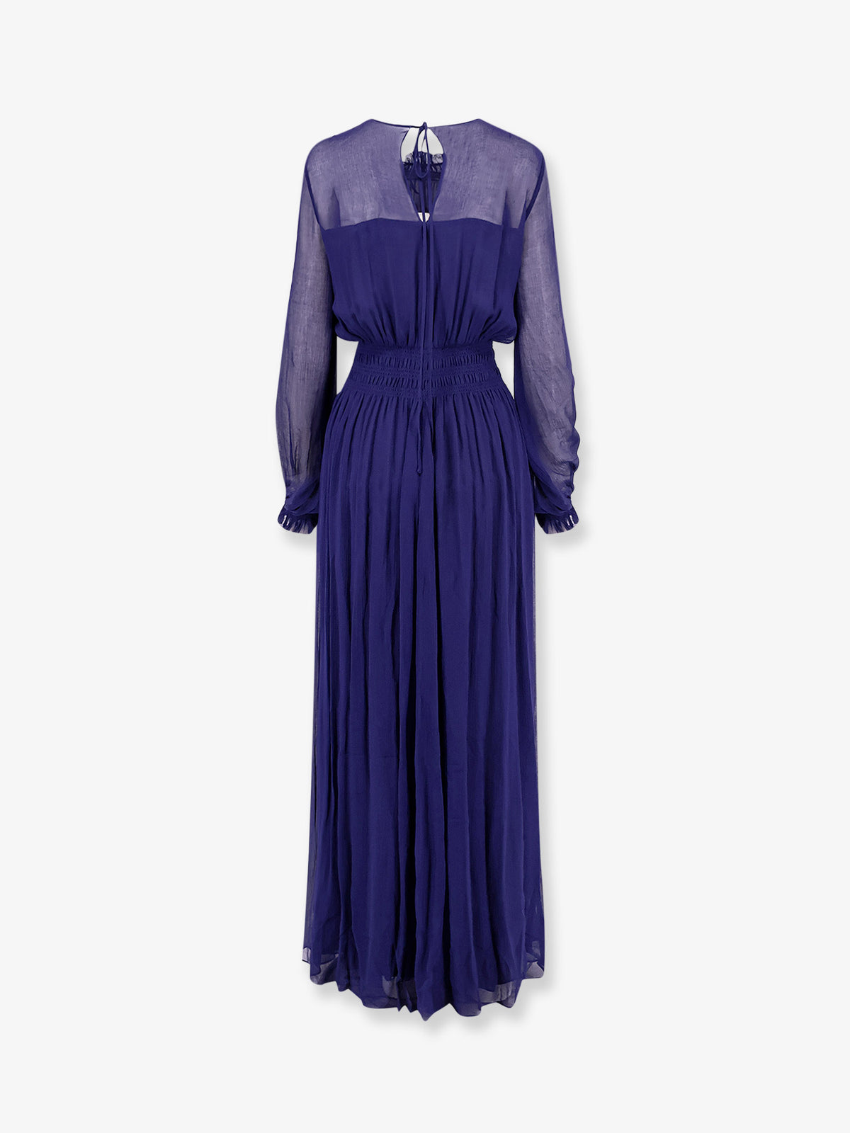 Silk and viscose blend Oliva long dress