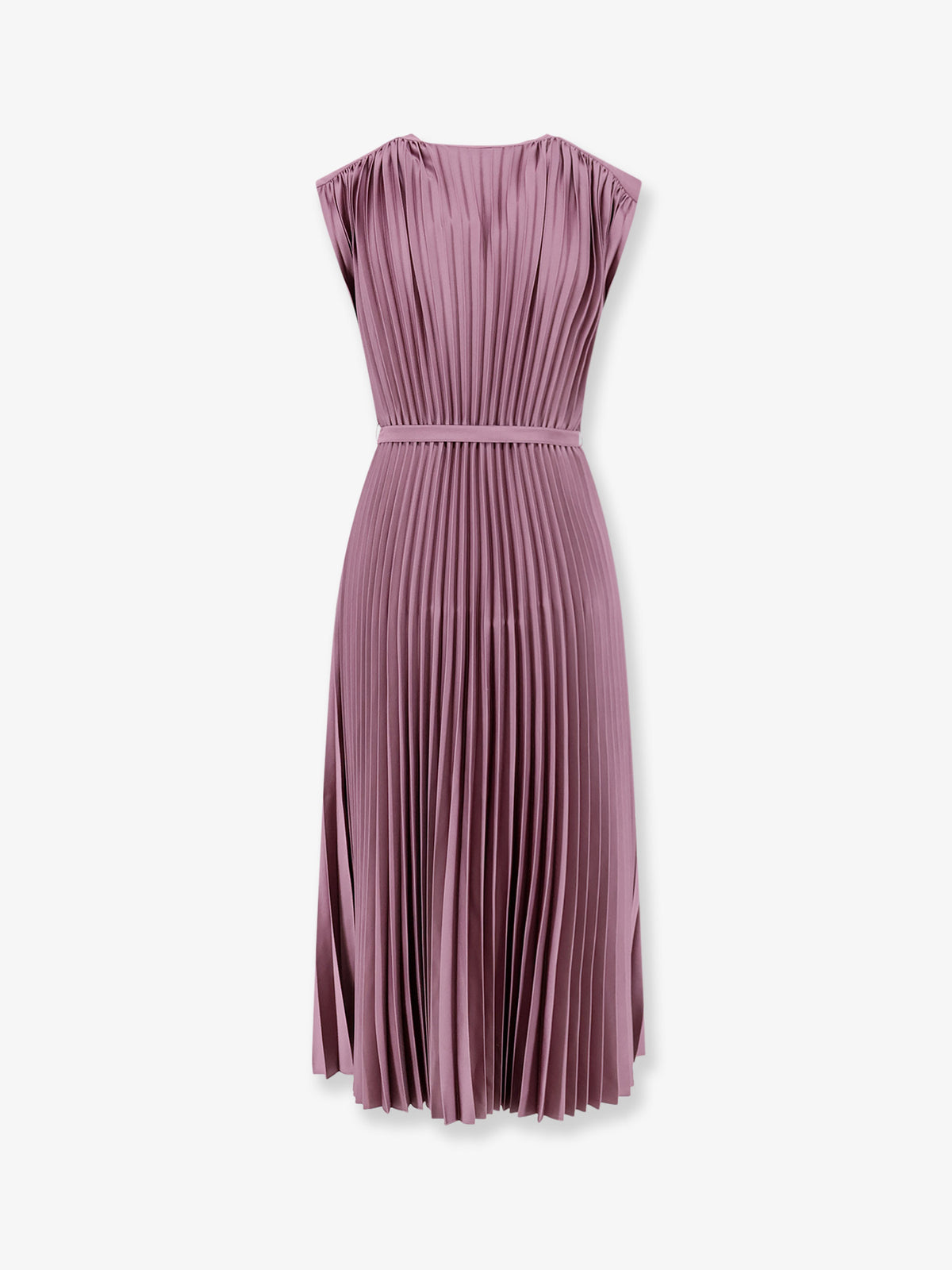Volta Weave Pleated Long Dress