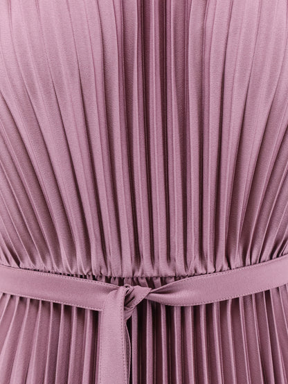 Volta Weave Pleated Long Dress thumbnail