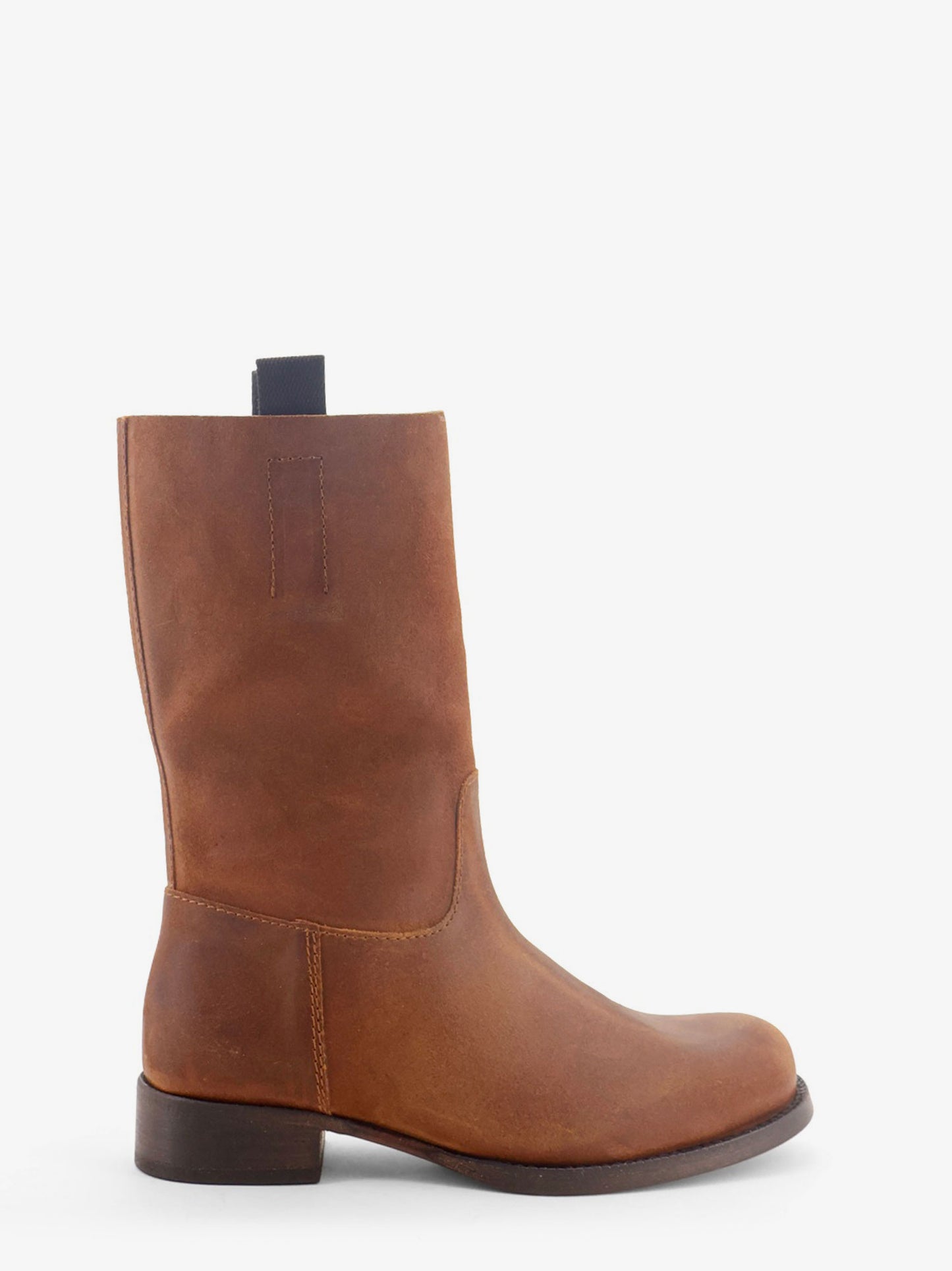 Leif Distressed leather boots