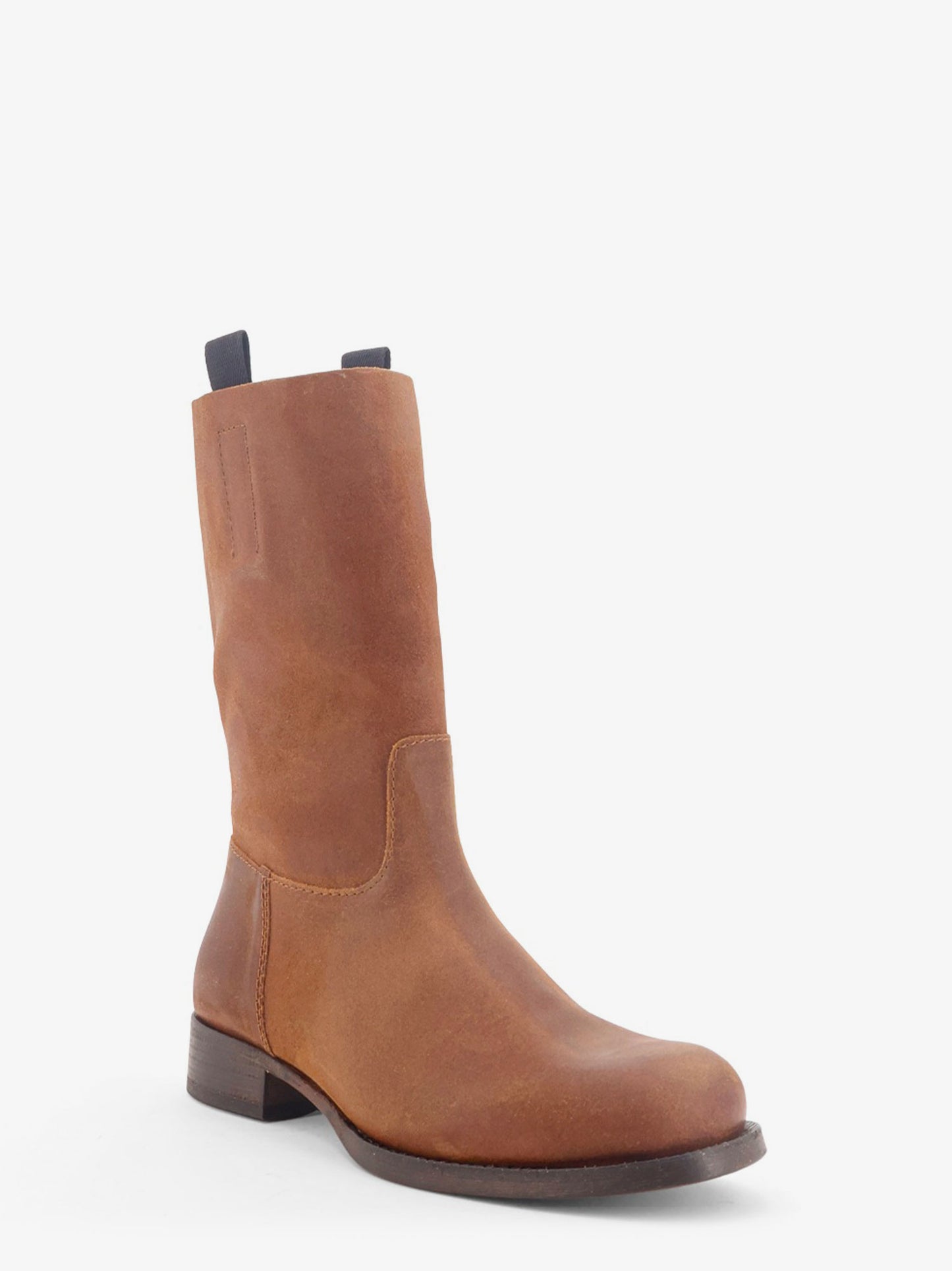 Leif Distressed leather boots